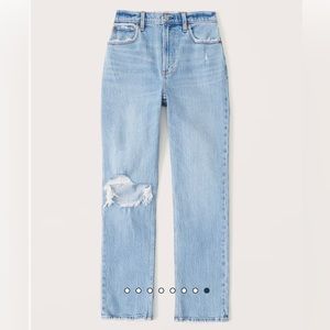 NWOT Abercrombie 90s High Rise Curve Love Jeans